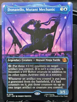 Donatello, Mutant Mechanic (Borderless) - REG - MTG - TMT - 0216 - MYTHIC ~ NM - Image 3