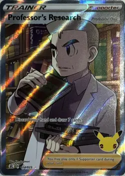 Professor's Research (Professor Oak) 024/025 Ultra Rare Celebrations Pokemon NM - Image 1