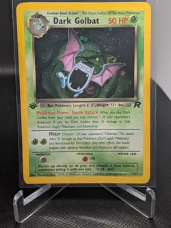 Pokemon Dark Golbat Holo Card 7/82 1st Edition - Image 1