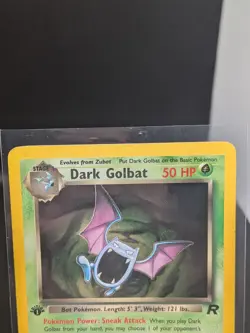 Pokemon Dark Golbat Holo Card 7/82 1st Edition - Image 2
