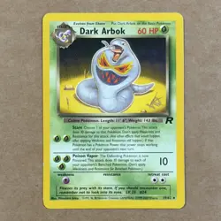 Dark Arbok 19/82 Pokemon TCG W Stamped Regular 2000 promo - Image 1