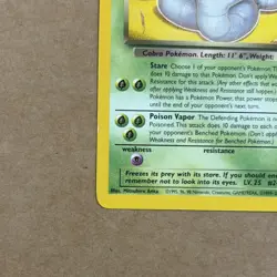 Dark Arbok 19/82 Pokemon TCG W Stamped Regular 2000 promo - Image 5