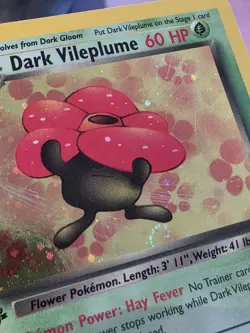 Pokemon TCG | Dark Vileplume Holo 1st Edition Team Rocket | LP w/ Swirl - Image 4