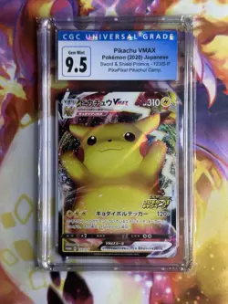 Pokemon Pikachu VMAX 123/S-P Sword & Shield Promo CGC 9.5 Japanese 2020 - Image 1