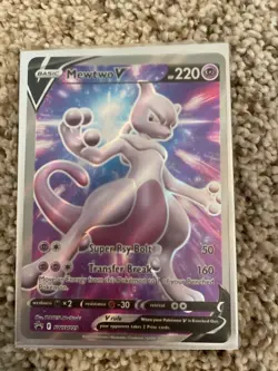 Pokemon TCG Mewtwo V SWSH Black Star Promos SWSH229 Holo Promo - Image 1