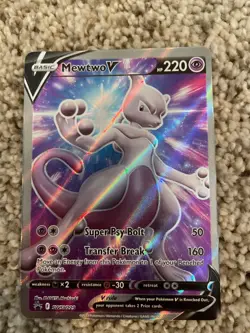 Pokemon TCG Mewtwo V SWSH Black Star Promos SWSH229 Holo Promo - Image 2