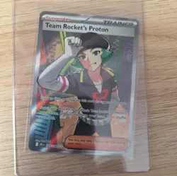 POKEMON - TEAM ROCKET'S PROTON 227/182 FULL ART ULTRA RARE S&V DESTINED RIVALS - Image 1