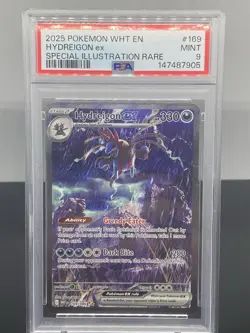 2025 Pokemon En Hydreigon Ex Special Illustration Rare #169 PSA 9 Mint - Image 1