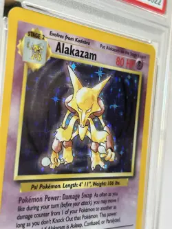 1999 Pokemon Game Alakazam-Holo 1/102 PSA 8 New Grade - Image 2