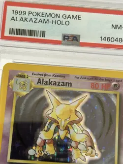 1999 Pokemon Game Alakazam-Holo 1/102 PSA 8 New Grade - Image 3