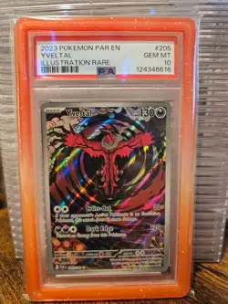 PSA 10 Yveltal #205/182 Illustration Rare 2023 Pokemon Par EN-Paradox Rift - Image 1