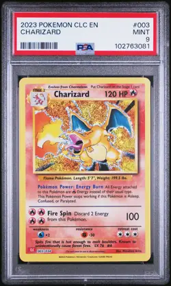 2023 POKEMON CLC-CLASSIC CHARIZARD & HO-OH EX DECK #003 CHARIZARD PSA 9 - Image 1