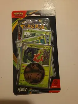 Pokemon Mega Evolution—Perfect Order Booster Pack English 3 Promo Cards & Coin - Image 1