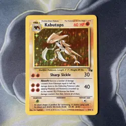 Kabutops 9/62 HOLO Rare Fossil✨EXCELLENT Pokemon Card TCG - Image 1