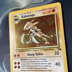 Kabutops 9/62 HOLO Rare Fossil✨EXCELLENT Pokemon Card TCG - Image 4