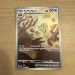 Pokemon Cards Omanyte 180/165 151 Illustration Rare NM *2 - Image 1