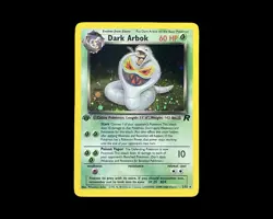 1st Edition Dark Arbok Holo 2/82 Pokemon Card- Team Rocket - Holo- NM - Image 1