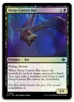 Deep-Cavern Bat #102 (Foil) (NM) Lost Caverns of Ixalan- MTG - Image 1