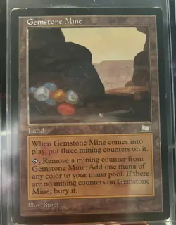 MTG Magic The Gathering Card Gemstone Mine Weatherlight LP - Image 1