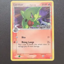 Pokemon TCG Larvitar EX Delta Species Reverse Holo 73/113 - Image 1