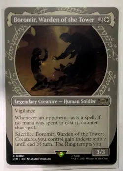 Boromir, Warden of the Tower (Showcase) Lord of the Rings MTG RARE - Image 1