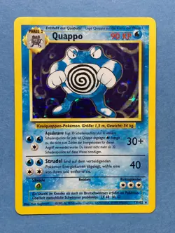 US Seller - German Pokemon Holo Poliwrath (Quappo) – Base Set – 13/102 - MP - Image 1