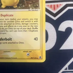Pokemon TCG Ditto Pikachu 39/113 EX Delta Species 2005 - Image 5