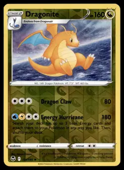 Dragonite 131/195 Holo Rare Silver Tempest Reverse Holo Near Mint - Image 1
