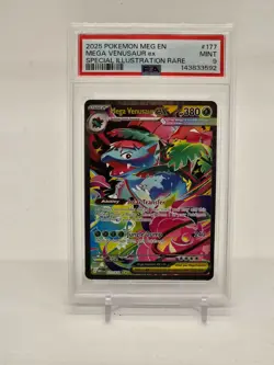 Mega Venusaur Ex Pokemon Meg En-Mega Evolution 177 NM PSA 9 - Image 1