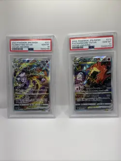 PSA 10 Charizard VSTAR 212/172 Mewtwo VSTAR 221/172 SAR Universe Japan Pokemon - Image 1