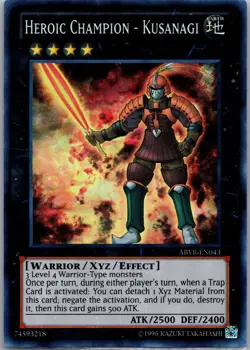 Heroic Champion - Kusanagi ABYR-EN043 Super Rare NM - Image 1