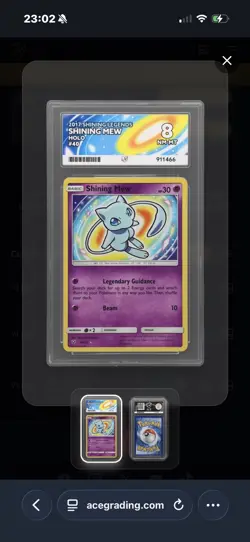 Shining Mew 40/73 Shining Legends - Shiny Holo Rare - 2017 Pokemon Card - Image 1
