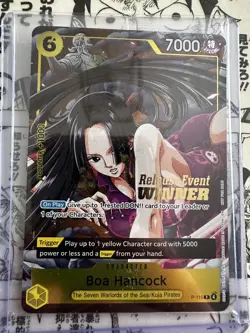 One Piece Boa Hancock Pre Release Event Winner P-115 Sealed Holo Stamp Op-15 - Image 1