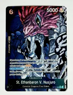 One Piece St. Ethanbaron V. Nusjuro OP13-080 (Alternate Art) Elder English Foil - Image 1