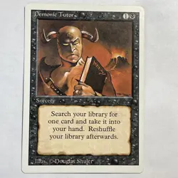 NM Demonic Tutor Revised Mtg Magic the Gathering - Image 1