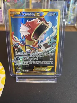 Pokemon TCG XY Breakpoint Gyarados EX 123/122 Holo Full Art Card Secret Rare LP - Image 1