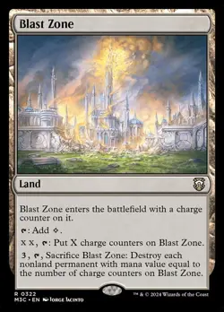 Mint/Near-Mint, English - 4 x MTG Blast Zone - Ripple Foil Commander: Modern Hor - Image 1