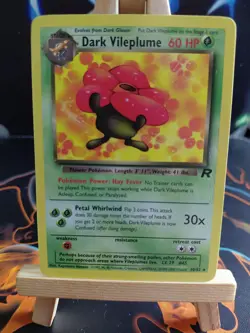 Pokemon Dark Vileplume TCG Team Rocket Card 30/82 Regular Rare Non-Holo - Image 1