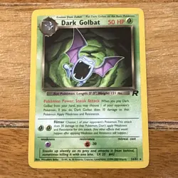 Dark Golbat 24/82 Non Holo Team Rocket Set Rare Pokemon Card WOTC - Image 1
