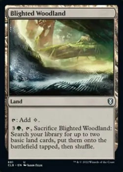 Hero Deal, French - 4 x MTG Blighted Woodland Commander Legends: Battle for Bald - Image 1