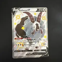 Pokemon Card - Dubwool V SV120/SV122, Shining Fates, Holo Shiny - Image 1