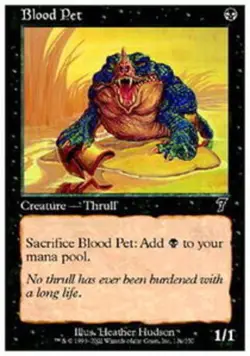 Hero Deal, English - 4 x MTG Blood Pet Seventh Edition - Image 1
