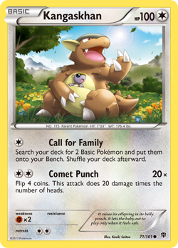 Kangaskhan 71/101 Common | Plasma Blast | Pokemon Card - Image 1