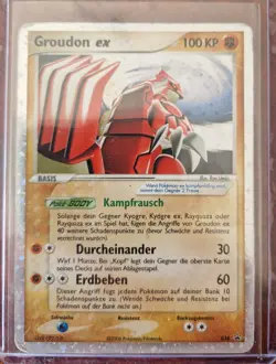 Pokemon Groudon ex 038 – EX Deoxys – Deutsch – Holo – selten – Vintage 2006 - Image 1