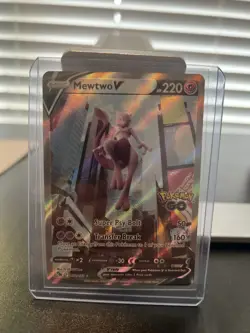 Mewtwo V (Alternate Full Art) 072/078 Pokemon GO Holo - Image 1