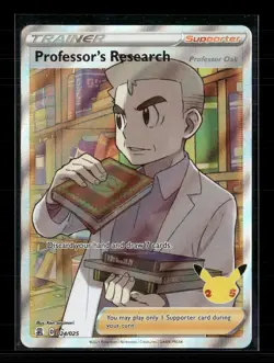 Pokemon 2021 Celebrations Professor's Research Professor Oak FA #24/25 - Image 1