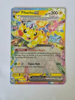 Pikachu ex 057/191 Double Rare Surging Sparks Pokemon Holo Near Mint - Image 1