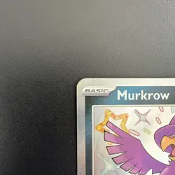 Pokemon TCG Murkrow Scarlet & Violet: Paldean Fates 181/091 Holo Shiny Rare - Image 2