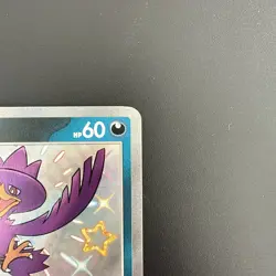 Pokemon TCG Murkrow Scarlet & Violet: Paldean Fates 181/091 Holo Shiny Rare - Image 3