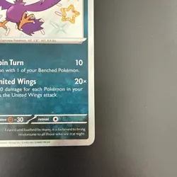 Pokemon TCG Murkrow Scarlet & Violet: Paldean Fates 181/091 Holo Shiny Rare - Image 5